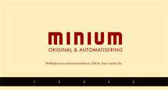 Desktop Screenshot of minium.se